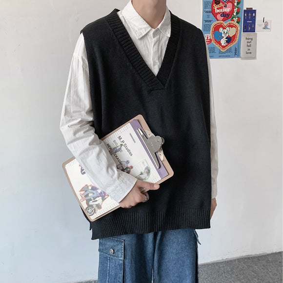 Chaleco de Punto sin Mangas para Hombre - Estilo Otoño