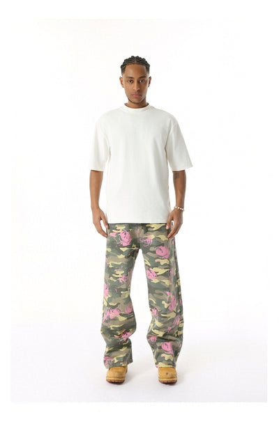 Jeans Rectos Estilo Camuflaje Lavado Clásico - Image 51