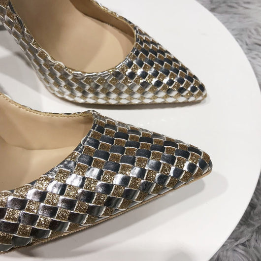 Tacones Tejidos a Juego de 12cm - Elegancia y Comodidad - Image 7