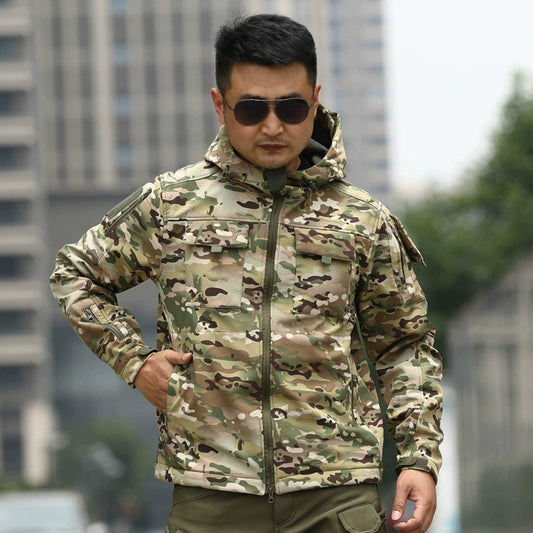 Chaqueta Táctica Camuflaje con Forro Polar para Deportes al Aire Libre - Image 2