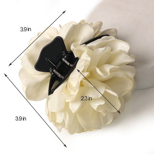 Pinza Camellia Satinada Minimalista Grande - Image 15