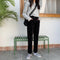Pantalones Crema de Lana de Cordero Engrosados para Mujer