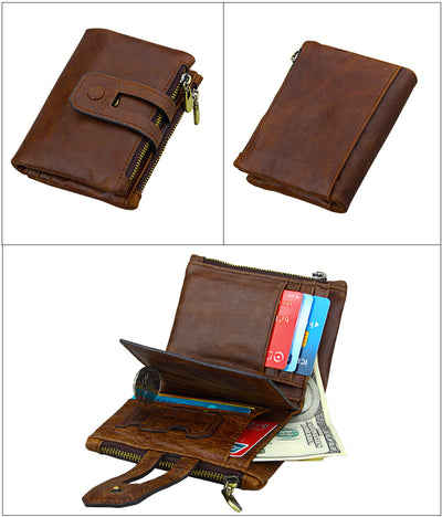 Billetera de Cuero Genuino con Protección RFID y Bloqueo Antirrobo - Image 18