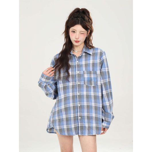 Camisa Larga de Protección Solar Estilo Retro para Mujer - Image 10