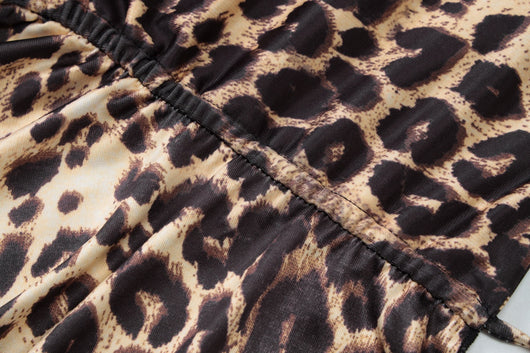 Chaleco Cardigan Corto Estampado Leopardo con Halter para Mujer - Image 24