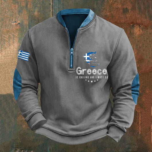 Sudadera Hombre con Estampado Digital y Cierre Medio - Image 3