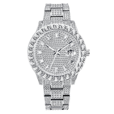 Reloj de Lujo con Diamantes y Esfera Grande - Image 9
