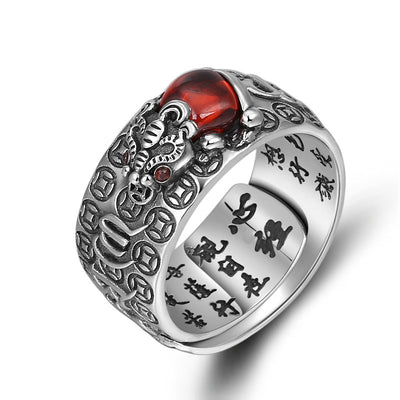 Anillo Mantra Sutra del Corazón Pixiu para Dedo Índice - Image 10