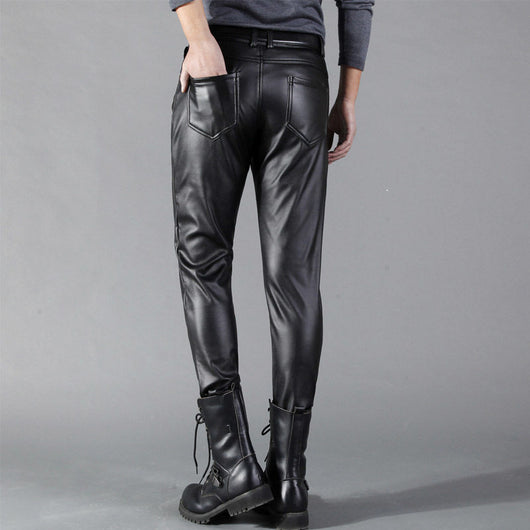 Pantalones Skinny de Cuero Coreano para Hombre con Máximo Estiramiento - Image 15