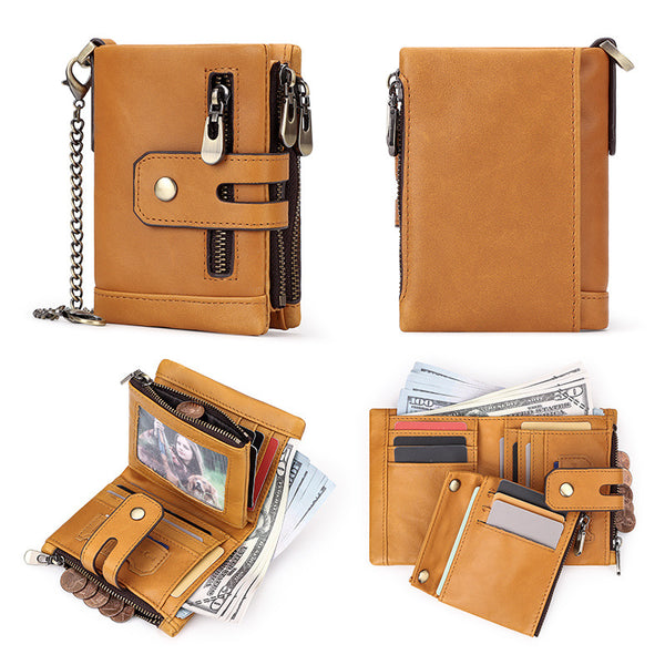 Billetera Trifold Multicolor para Hombre - Diseño Personalidad