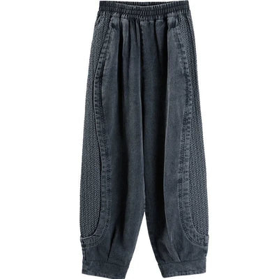 Jeans Sueltos de Cintura Alta Elástica para Mujer - Image 5