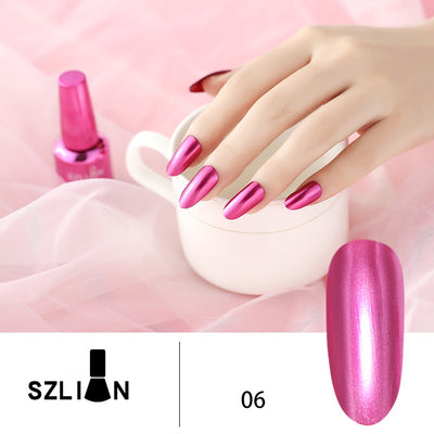 Esmalte de Uñas Espejo Plateado Metalizado de Larga Duración - Image 7