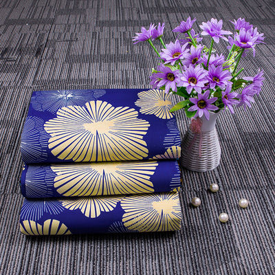 Tela Estampada Africana de Algodón Puro con Diseño Batik Floral - Image 6