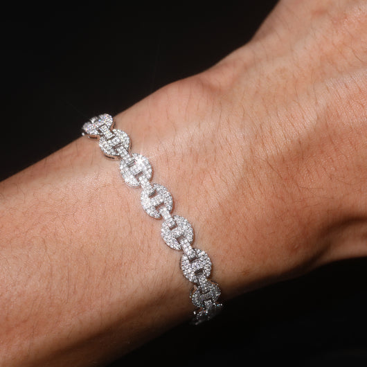 Collar y Pulsera de Plata 925 con Moissanita 8mm - Joyería Personalizada para Hombre - Image 9