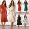 Vestido Base Suéter Largo Cintura Alta Elegante