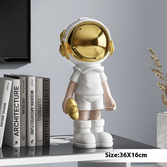 Decoración Astronauta Creativa para Mueble TV y Sala de Estar