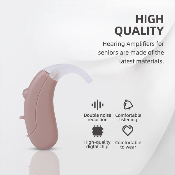 Audífono Retroauricular para Adultos Mayores - Amplificador Auditivo Digital