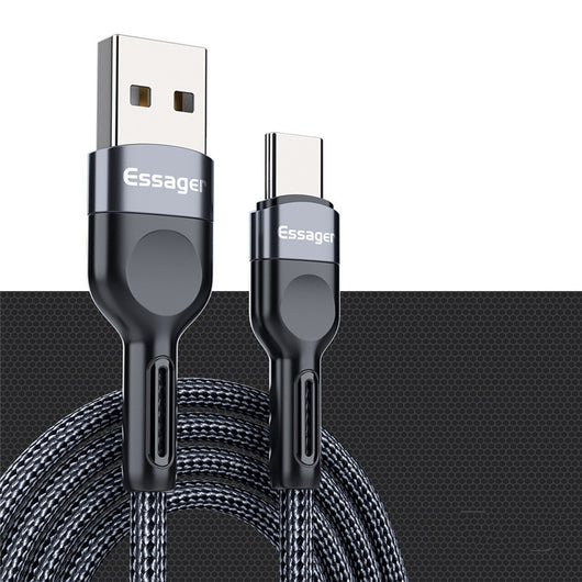 Cable USB-C 3A Modo Privado - Carga Rápida y Transferencia de Datos