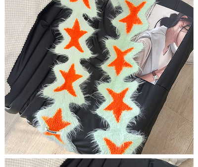 Bufanda Navideña de Mujer Tejida a Mano con Diseño de Muñeco de Nieve - Image 23