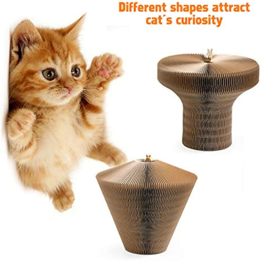 Cama Rascador Plegable para Gatos - Lecho Corrugado Redondo para Gatos Grandes - Image 6