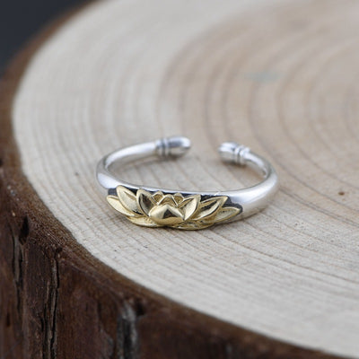 Anillo de Plata S925 Loto Vintage Artesanal - Image 5