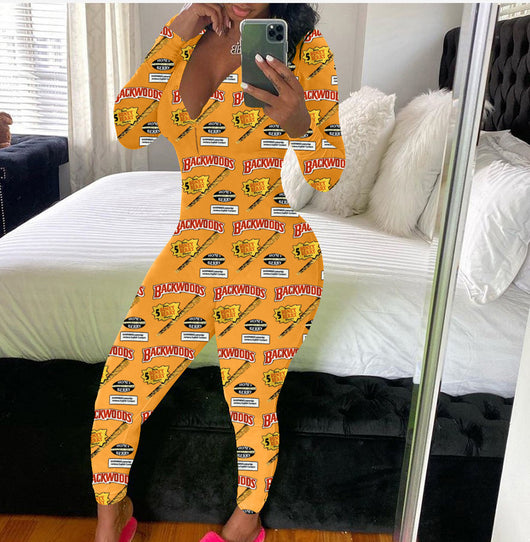 Jumpsuit Casual para Mujer con Estampado y Mangas Largas - Image 39