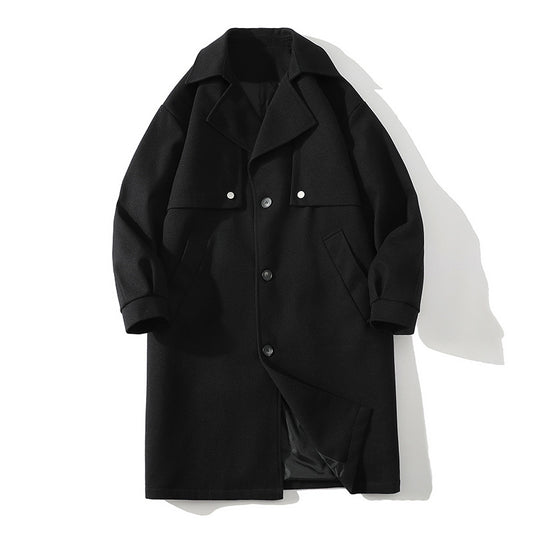 Abrigo de Lana Clásico Estilo Británico para Hombre - Image 2