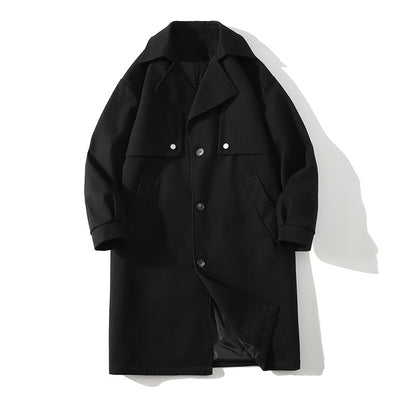 Abrigo de Lana Clásico Estilo Británico para Hombre - Image 2