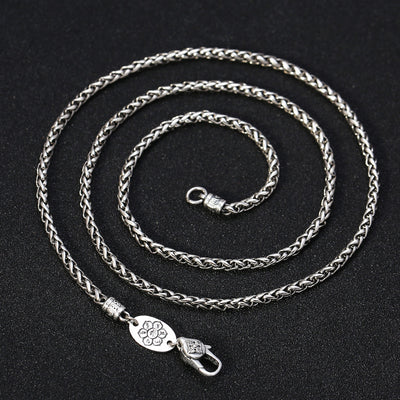 Colgante de Plata 925 con Mantra de Seis Caracteres y Bronce Giratorio - Image 7