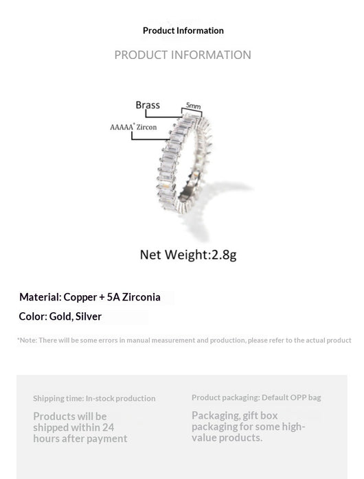 Juego de 5 Anillos para Hombre con Diamantes Incrustados - Image 8