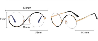 Gafas Ópticas Montura Metalizada Anti Luz Azul - Image 16