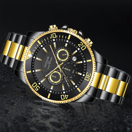 Reloj de Lujo Dorado para Hombre - Acero Inoxidable Resistente al Agua con Esfera Luminosa - Image 25
