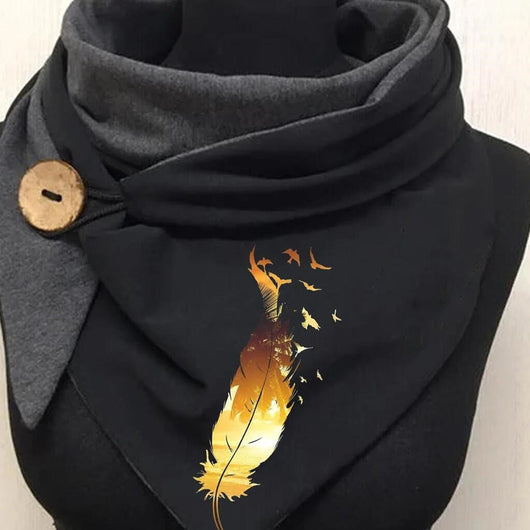 Pañuelo Bandana Térmico de Algodón con Botones para Mujer
