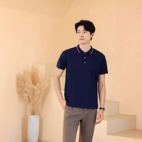 Playera Tipo Polo Unisex de Manga Corta para Trabajo