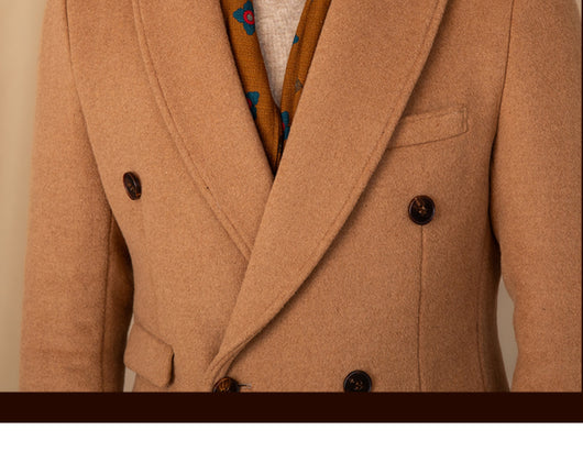 Chaqueta Térmica Abrigo Grueso de Lana con Cuello Doble - Image 9