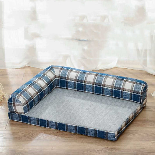 Cama Sofá para Perros de Lino Resistente a Arañazos con Cojines Removibles - Image 2