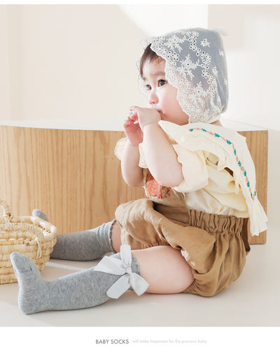 Calcetines Largos para Bebé con Moño Grande y Puño Sin Presión - Image 22