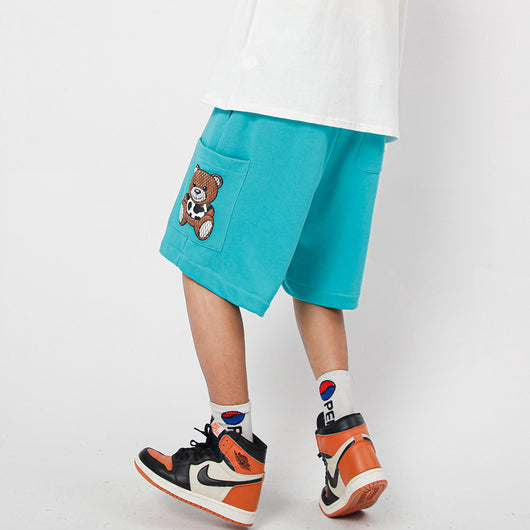Pantalones Sueltos Estilo Urbano con Estampado para Parejas - Image 4