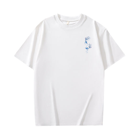 Camiseta Retro Americana Pesada de Manga Corta para Hombre - Image 16