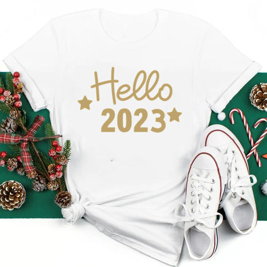 Camiseta Estampada de Manga Corta para Fiestas Anuales - Unisex - Image 8
