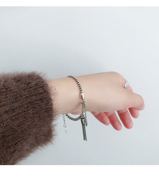 Pulsera de Cadena Cuadrada con Borla Made Square - Image 13