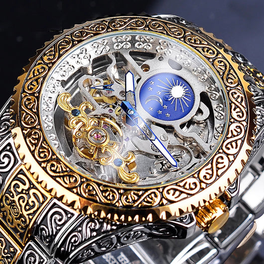 Reloj Mecánico Tourbillon Esqueleto Lujo para Hombre - Image 6