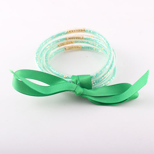 Pulseras de Silicona con Brillo y Gel Brillante - Diseño Redondo - Image 4