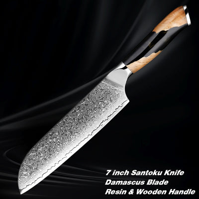 Cuchillo de Chef Damasco Profesional - Acero de Damasco Premium - Image 6