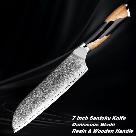 Cuchillo de Chef Damasco Profesional - Acero de Damasco Premium - Image 6