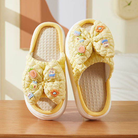 Pantuflas de Látex y Lino con Suela Gruesa para Mujer - Image 16