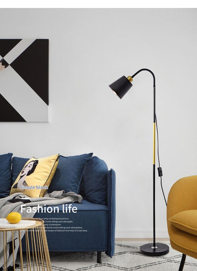 Lámpara de Pie Nórdica para Sala con Protección Visual - Image 10