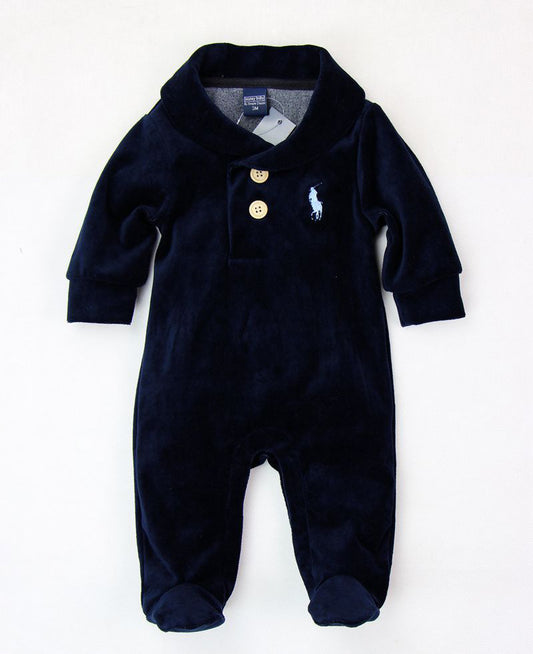 Pijama de Terciopelo para Bebé con Pie Integrado