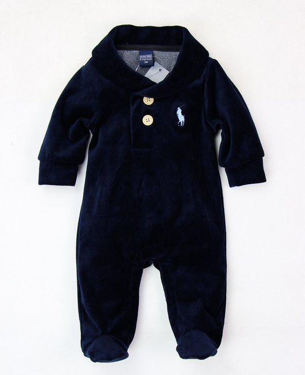 Pijama de Terciopelo para Bebé con Pie Integrado