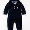 Pijama de Terciopelo para Bebé con Pie Integrado